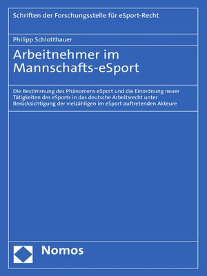 cover image of Arbeitnehmer im Mannschafts-eSport